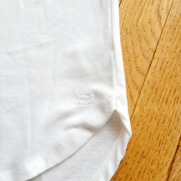 Cabana by Crown & Ivy White Top 3/4 Sleeve Sweatshirt 2X - Picture 3 of 8